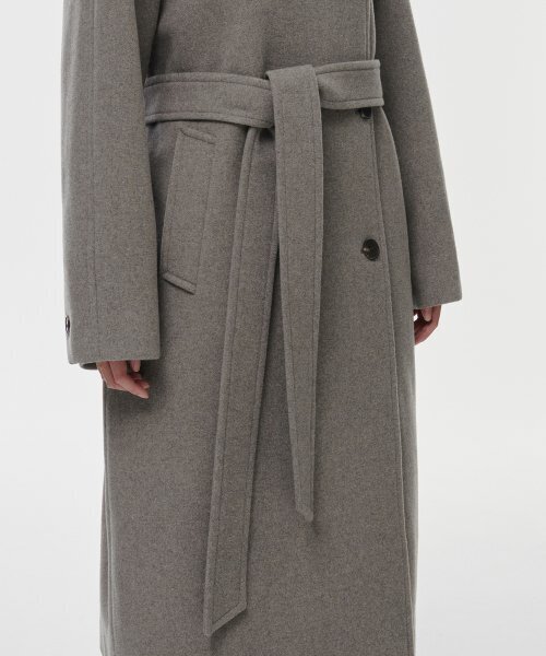 MUSINSA STANDARD WOMAN（ムシンサスタンダードウーマン）の「ウィメンズカシミヤブレンドトレンチコート[トープ]（チェスターコート・レディース・その他・SMALL/MEDIUM/LARGE/X-SMALL）」の9枚目の写真