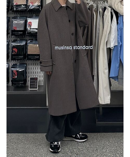 MUSINSA STANDARD WOMAN（ムシンサスタンダードウーマン）の「ウィメンズカシミヤブレンドトレンチコート[トープ]（チェスターコート・レディース・その他・SMALL/MEDIUM/LARGE/X-SMALL）」の17枚目の写真