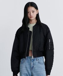 MUSINSA STANDARD WOMAN(���V���T�X�^���_�[�h�E�[�}��)�̃E�B�����Y�N���b�vMA-1�{���o�[�W���P�b�g[�u���b�N](MA-1)