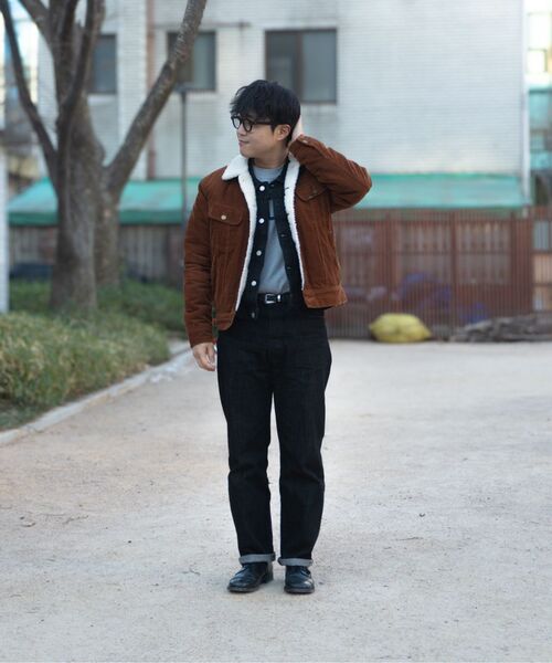 OUTSTANDING(アウトスタンディング)の「SELVEDGE DENIM 1ST JACKET_BLACK(デニムジャケット・メンズ・その他・SMALL/MEDIUM/LARGE/X-LARGE/X-SMALL)」の9枚目の写真