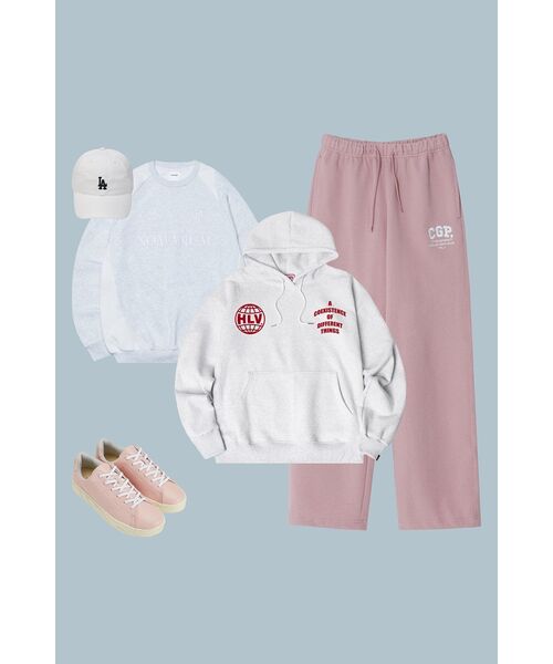 NOMANUAL（NOMANUAL）の「EMBLEM SWEATSHIRT - WHITE MELANGE（スウェット・レディース・その他・SMALL/MEDIUM/LARGE/X-LARGE）」の3枚目の写真