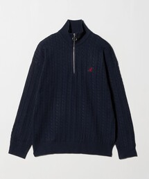 【別注】 <KANGOL>ハイゲージ ケーブル ハーフジップニット-マシンウォッシャブル-<A DAY IN THE LIFE>