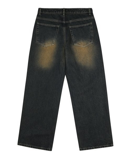TRILLION(トリリオン)の「フロントウォッシングワイドデニムパンツ (ディープグリーン)(デニムパンツ・レディース・その他・MEDIUM/LARGE/X-LARGE/SMALL)」の4枚目の写真