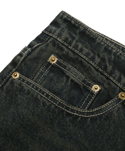 TRILLION(トリリオン)の「フロントウォッシングワイドデニムパンツ (ディープグリーン)(デニムパンツ・レディース・その他・MEDIUM/LARGE/X-LARGE/SMALL)」の6枚目の写真