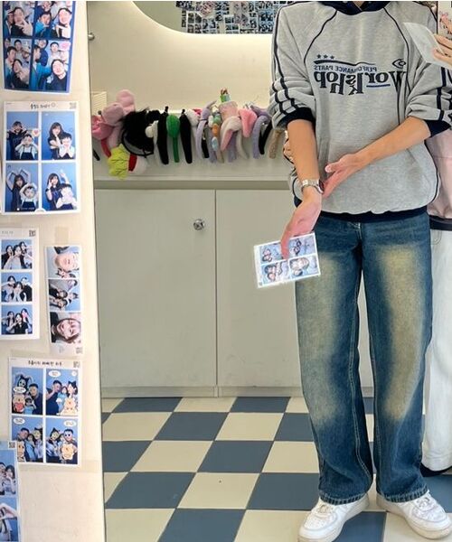 TRILLION(トリリオン)の「フロントウォッシングワイドデニムパンツ (ディープグリーン)(デニムパンツ・レディース・その他・MEDIUM/LARGE/X-LARGE/SMALL)」の13枚目の写真
