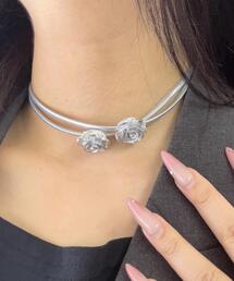 WEGO（ウィゴー）の「WEGO/フラワーモチーフコードチョーカー（チョーカー）」