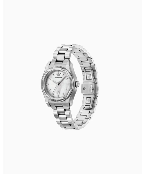 EMPORIO ARMANI(エンポリオアルマーニ)の「【エンポリオ アルマーニ】 3針デイトウォッチ ステンレススチール(アナログ腕時計・レディース・その他1・FREE)」の2枚目の写真