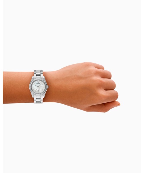 EMPORIO ARMANI(エンポリオアルマーニ)の「【エンポリオ アルマーニ】 3針デイトウォッチ ステンレススチール(アナログ腕時計・レディース・その他1・FREE)」の5枚目の写真