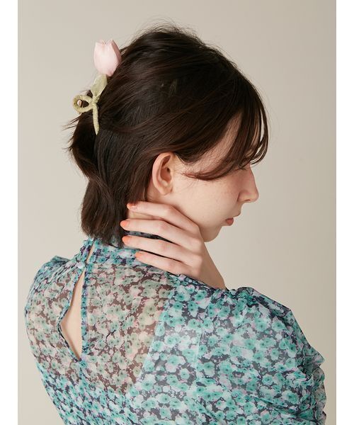 LILY BROWN（リリーブラウン）の「フラワーバリエーションヘアクリップ（その他ヘアアクセサリー・レディース・ブルー/ホワイト/ピンク・F）」の20枚目の写真