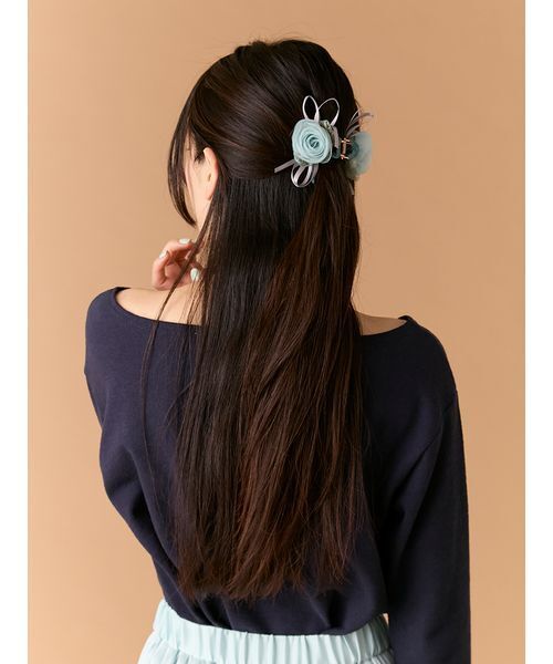 LILY BROWN（リリーブラウン）の「フラワーバリエーションヘアクリップ（その他ヘアアクセサリー・レディース・ブルー/ホワイト/ピンク・F）」の22枚目の写真