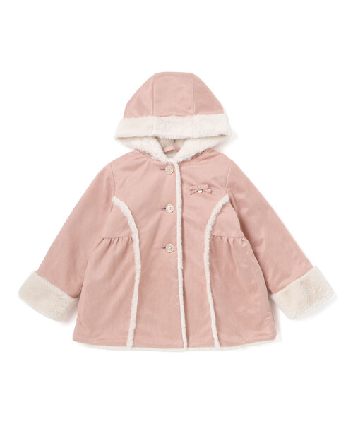 セール】リボン+チャームプリンセスラインムートンコート(90~130cm