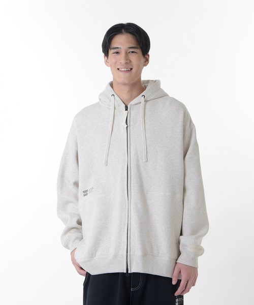 セール】1000 スウェットフルジップフーディオーバーサイズフィット