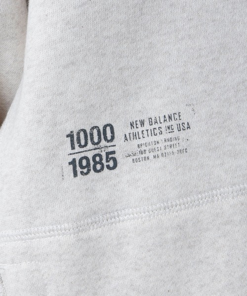 NEW BALANCE(ニューバランス)の「1000 スウェットフルジップフーディオーバーサイズフィット(パーカー・メンズ・ブラック/オフホワイト/グレー/ネイビー・SMALL/MEDIUM/LARGE/X-LARGE)」の7枚目の写真