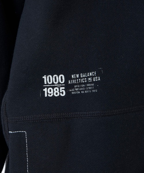 NEW BALANCE(ニューバランス)の「1000 スウェットフルジップフーディオーバーサイズフィット(パーカー・メンズ・ブラック/オフホワイト/グレー/ネイビー・SMALL/MEDIUM/LARGE/X-LARGE)」の12枚目の写真