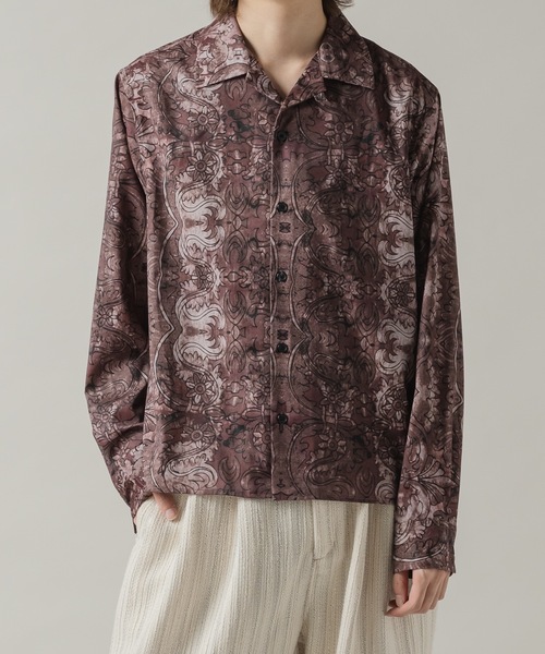 CASPER JOHN（キャスパージョン）の「Retro pattern shirts/レトロパターンシャツ（シャツ/ブラウス・メンズ・オレンジ/ネイビー/グレー/チャコールグレー/ワイン/ブラック/ベージュ/ダークブラウン/ブラウン/ホワイト・X-SMALL/LARGE/MEDIUM/SMALL）」の22枚目の写真