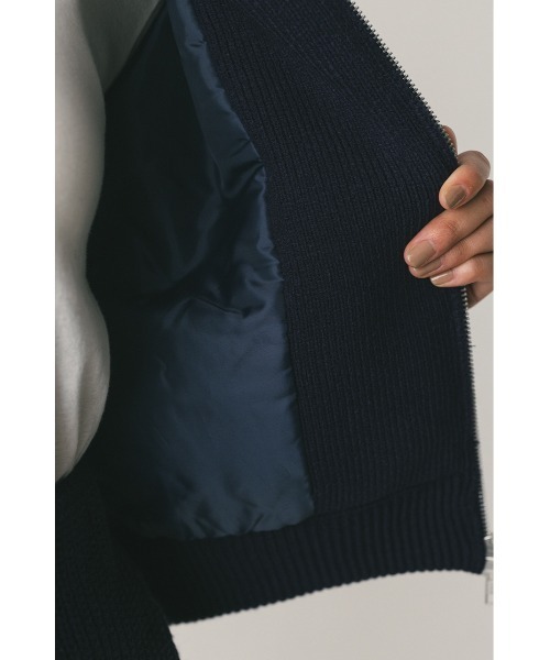 セール】ニットパッファーブルゾン（ブルゾン）｜STYLEMIXER（スタイル