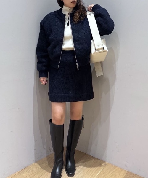 セール】ニットパッファーブルゾン（ブルゾン）｜STYLEMIXER（スタイル