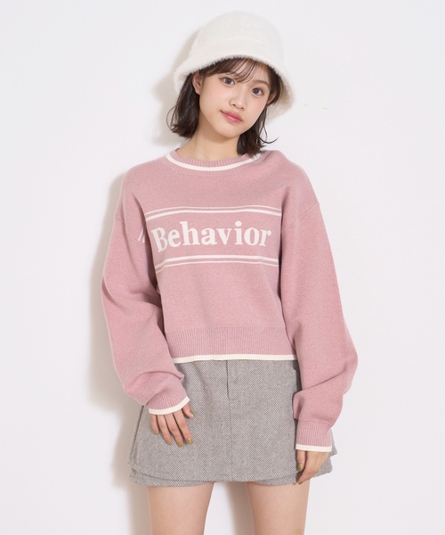 セール】ロゴジャガードモチモチニット（ニット/セーター）｜LOVETOXIC