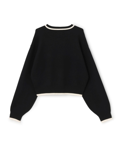 ラブちゃん様　ブラック ニット ロゴジャガードモチモチニット（ニット/セーター）｜LOVETOXIC