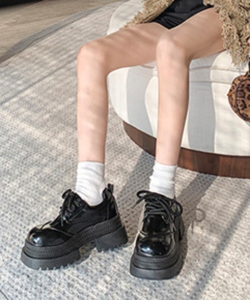 mebole(メボレ)の「レースアップチャンキーローファー(ローファー・レディース・ブラック/ブラウン・SMALL/MEDIUM/LARGE)」の13枚目の写真