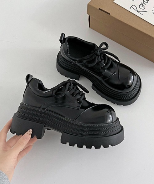 mebole(メボレ)の「レースアップチャンキーローファー(ローファー・レディース・ブラック/ブラウン・SMALL/MEDIUM/LARGE)」の18枚目の写真