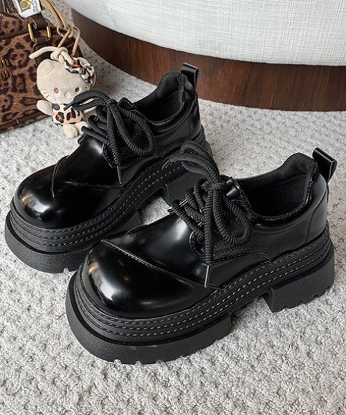 mebole(メボレ)の「レースアップチャンキーローファー(ローファー・レディース・ブラック/ブラウン・SMALL/MEDIUM/LARGE)」の20枚目の写真