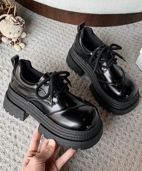 mebole(メボレ)の「レースアップチャンキーローファー(ローファー・レディース・ブラック/ブラウン・SMALL/MEDIUM/LARGE)」の21枚目の写真