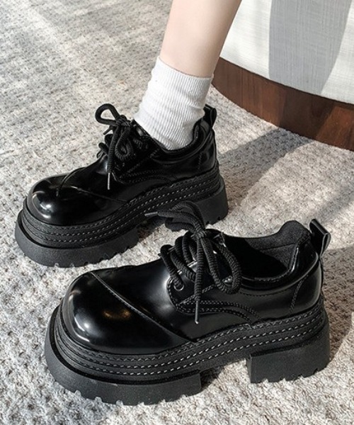 mebole(メボレ)の「レースアップチャンキーローファー(ローファー・レディース・ブラック/ブラウン・SMALL/MEDIUM/LARGE)」の10枚目の写真