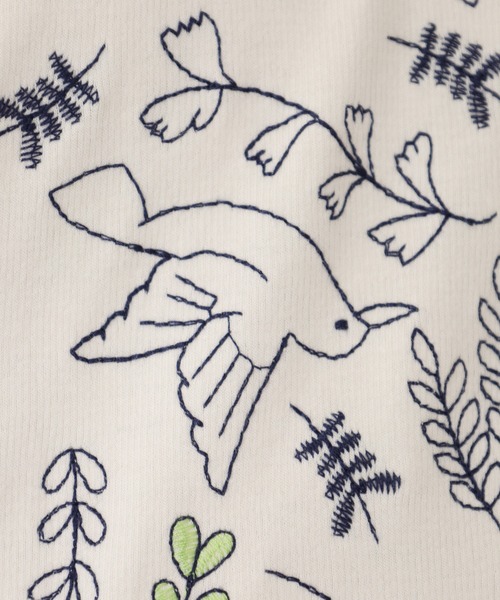 Emago（イマゴ）の「EMAGO 北欧ﾊﾞｰﾄﾞ刺繍ﾌﾟﾙｵｰﾊﾞｰ 長袖（Tシャツ/カットソー・レディース・アイボリー/ブラック/ブラウン・FREE）」の18枚目の写真
