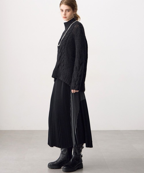 ATSURO TAYAMA(アツロウタヤマ)の「ロング丈プリーツスカート(Tシャツ/カットソー・レディース・ブラック/グレー・M)」の18枚目の写真