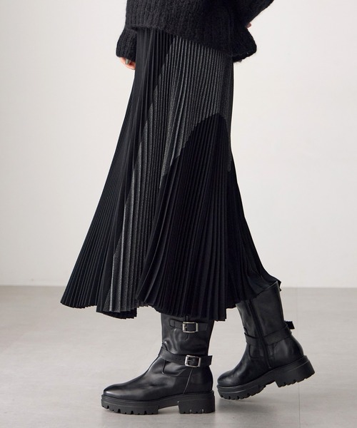 ATSURO TAYAMA(アツロウタヤマ)の「ロング丈プリーツスカート(Tシャツ/カットソー・レディース・ブラック/グレー・M)」の10枚目の写真