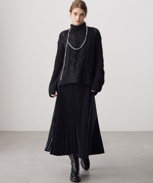 ATSURO TAYAMA(アツロウタヤマ)の「ロング丈プリーツスカート(Tシャツ/カットソー・レディース・ブラック/グレー・M)」の20枚目の写真