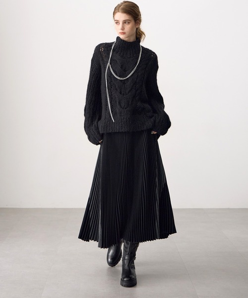 ATSURO TAYAMA(アツロウタヤマ)の「ロング丈プリーツスカート(Tシャツ/カットソー・レディース・ブラック/グレー・M)」の22枚目の写真