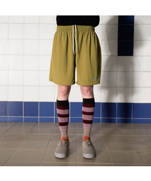 UNALLOYED（アナロイド）の「ロゴナイロンショーツ / オリーブ（その他パンツ）」