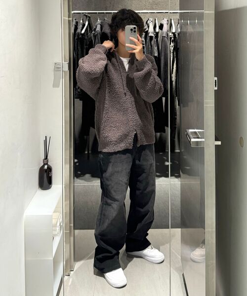 INSILENCE(インサイロンス)の「コージーソフトフードジップアップニットASHBROWN(ニット/セーター・レディース・その他・SMALL/MEDIUM/LARGE)」の11枚目の写真