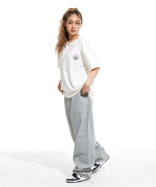 CREAM SODA LAB(クリームソーダラボ)の「スタックアップパク 半袖Tシャツ アイボリー パープル(Tシャツ/カットソー・メンズ・その他・MEDIUM/X-LARGE/XX-LARGE/LARGE)」の6枚目の写真