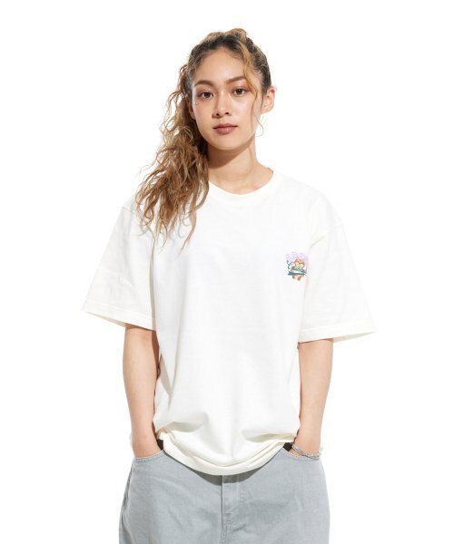 CREAM SODA LAB(クリームソーダラボ)の「スタックアップパク 半袖Tシャツ アイボリー パープル(Tシャツ/カットソー・メンズ・その他・MEDIUM/X-LARGE/XX-LARGE/LARGE)」の7枚目の写真