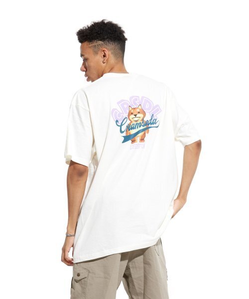 CREAM SODA LAB(クリームソーダラボ)の「スタックアップパク 半袖Tシャツ アイボリー パープル(Tシャツ/カットソー・メンズ・その他・MEDIUM/X-LARGE/XX-LARGE/LARGE)」の10枚目の写真