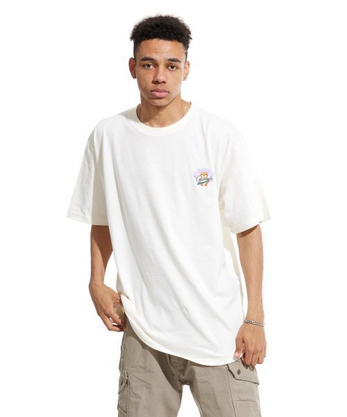 CREAM SODA LAB(クリームソーダラボ)の「スタックアップパク 半袖Tシャツ アイボリー パープル(Tシャツ/カットソー・メンズ・その他・MEDIUM/X-LARGE/XX-LARGE/LARGE)」の13枚目の写真