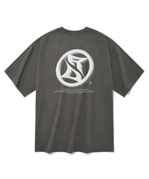 ラウンドロゴ半袖Tシャツグレー