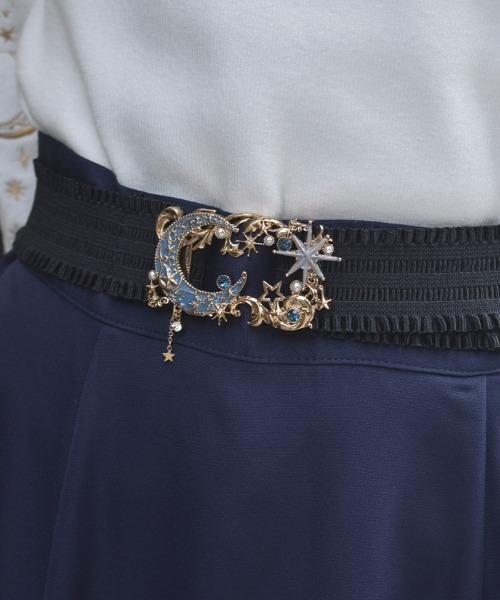 axes femme（アクシーズファム）の「アステリズムゴムベルト（ベルト・レディース・シルバー/ゴールド・FREE）」の3枚目の写真