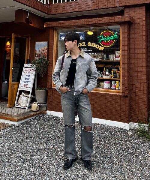 DECET(デケト)の「Denim Work Jacket DCJK003DKhakiA(デニムジャケット・メンズ・その他・SMALL/MEDIUM)」の2枚目の写真
