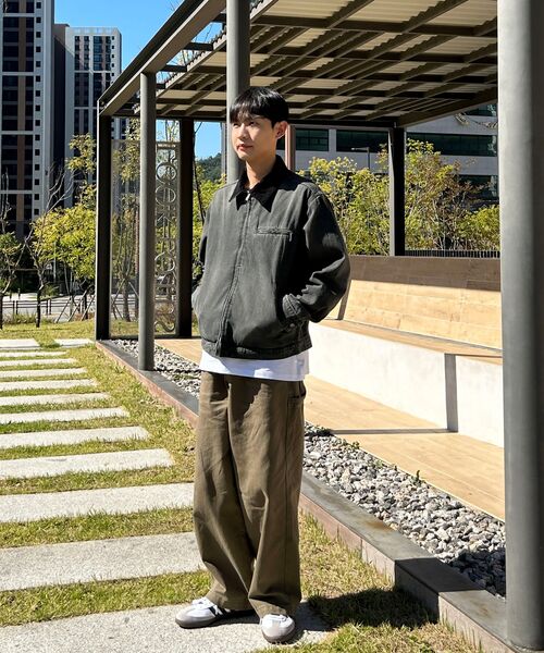 DECET(デケト)の「Denim Work Jacket DCJK003DKhakiA(デニムジャケット・メンズ・その他・SMALL/MEDIUM)」の3枚目の写真