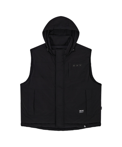 PrimaLoft Hidden Hood Heavy Vest (Black)