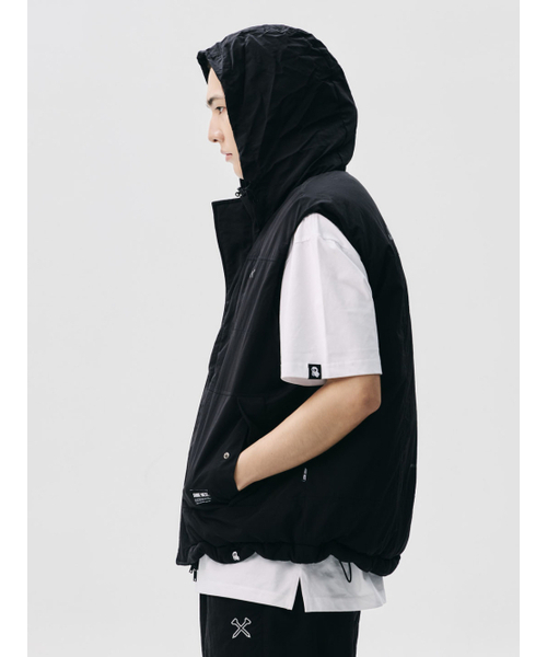 PrimaLoft Hidden Hood Heavy Vest (Black)