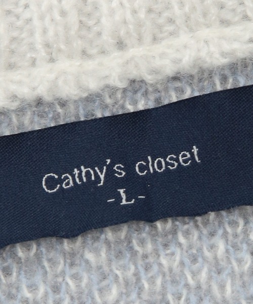 SAKAZEN（サカゼン）の「Cathy's Closet (キャシーズ クロセット) 起毛 カモフラージュ クルーネック オーバー ニット セーター 42706009（ニット/セーター・メンズ・ブルー/ブラック/ホワイト・L/M）」の10枚目の写真