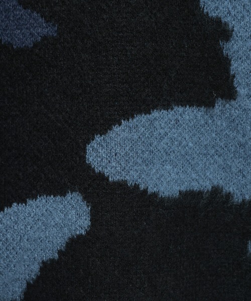 SAKAZEN（サカゼン）の「Cathy's Closet (キャシーズ クロセット) 起毛 カモフラージュ クルーネック オーバー ニット セーター 42706009（ニット/セーター・メンズ・ブルー/ブラック/ホワイト・L/M）」の13枚目の写真