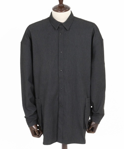 CALL&RESPONSE(コールアンドレスポンス)の「mj11304- シャツジャケット-ストレッチデニム(261-1101-04)(デニムジャケット・メンズ・インディゴブルー/ブラック・5/4/2)」の9枚目の写真