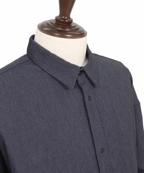 CALL&RESPONSE(コールアンドレスポンス)の「mj11304- シャツジャケット-ストレッチデニム(261-1101-04)(デニムジャケット・メンズ・インディゴブルー/ブラック・5/4/2)」の13枚目の写真