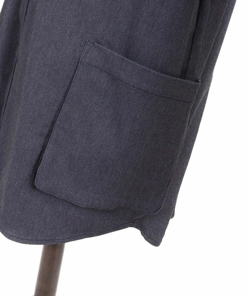 CALL&RESPONSE(コールアンドレスポンス)の「mj11304- シャツジャケット-ストレッチデニム(261-1101-04)(デニムジャケット・メンズ・インディゴブルー/ブラック・5/4/2)」の19枚目の写真